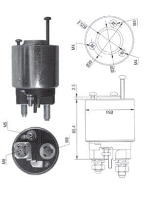 Solenoid, electromotor MAGNETI MARELLI 940113050373