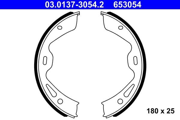 Set saboti frana, frana de mana ATE 03.0137-3054.2