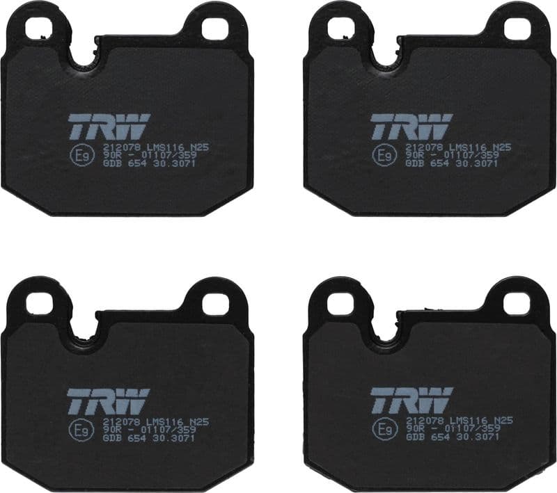 set placute frana,frana disc TRW GDB654
