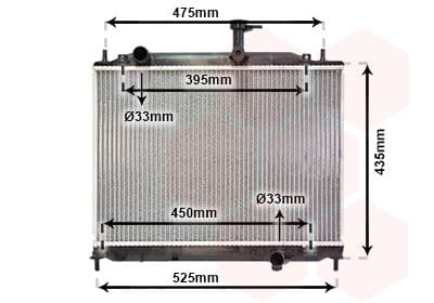 Radiator, racire motor VAN WEZEL 82002170