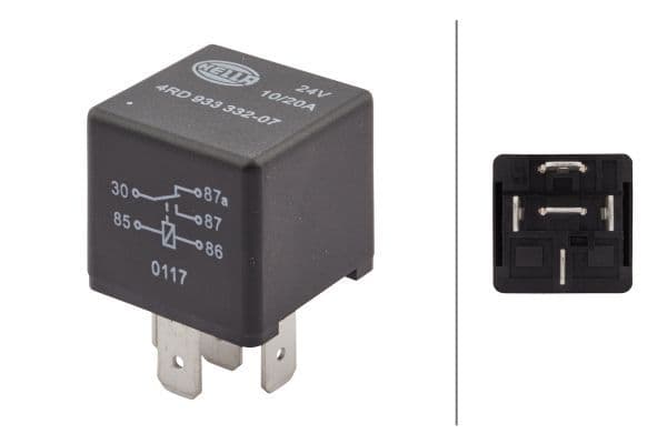 Releu, curent alimentare HELLA 4RD 933 332-071