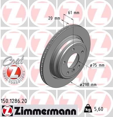 Disc frana ZIMMERMANN COAT Z 150.1286.20