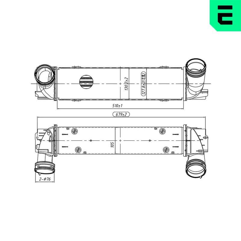 Intercooler, compresor ERA 672098