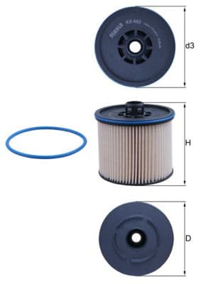 filtru combustibil MAHLE KX 652D