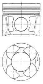 Piston KOLBENSCHMIDT 41070620