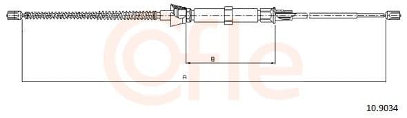 Cablu, frana de parcare COFLE 10.9034