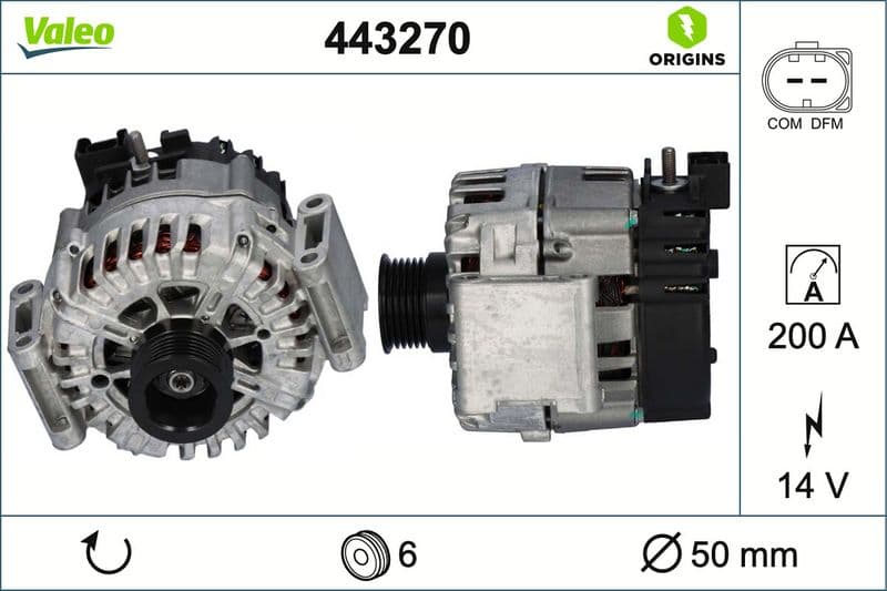 Generator / Alternator VALEO 443270