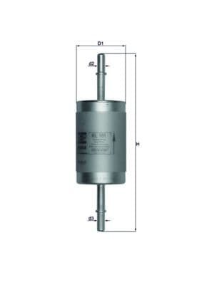 filtru combustibil MAHLE KL 181
