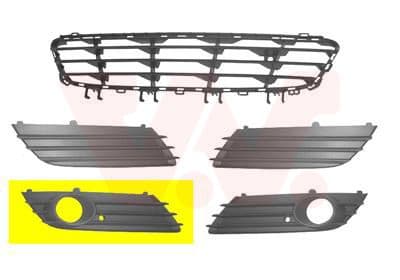 Grila ventilatie, bara protectie VAN WEZEL ** Equipart ** 3745594