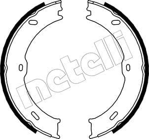 Set saboti frana, frana de mana METELLI 53-0246