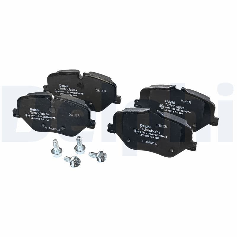 set placute frana,frana disc DELPHI LP3882