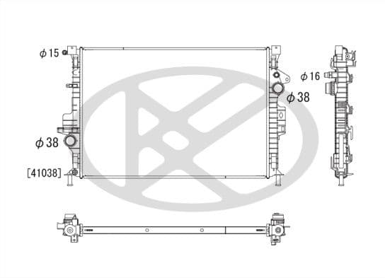 Radiator, racire motor KOYORAD PL322813