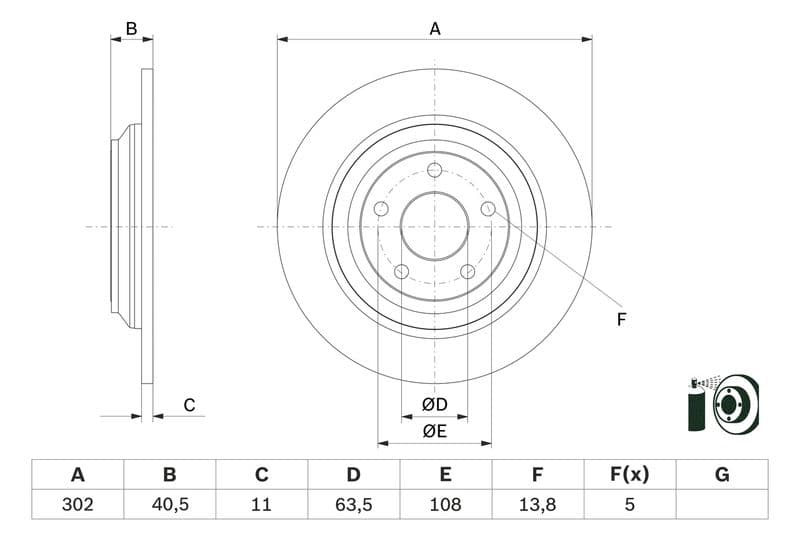 Disc frana BOSCH 0 986 479 F79