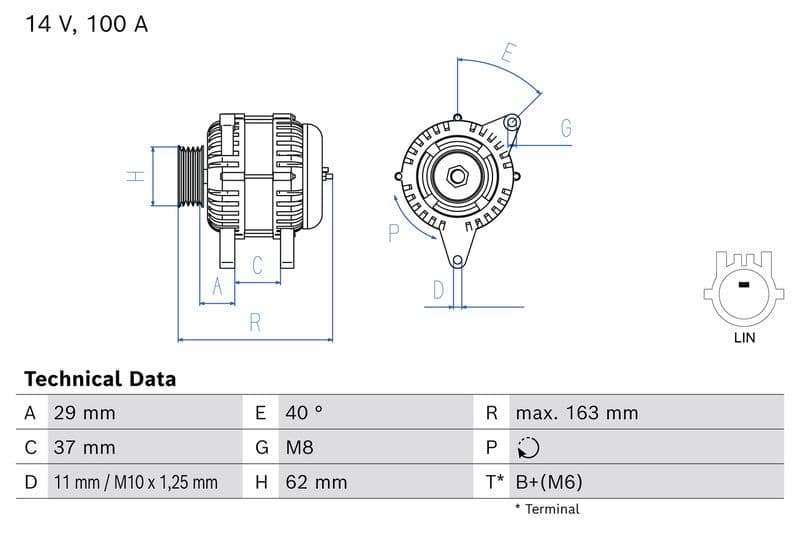 Generator / Alternator BOSCH 0 986 085 080