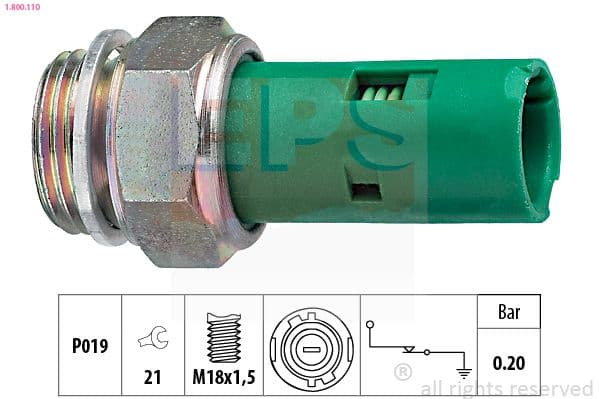 Senzor presiune ulei EPS Made in Italy - OE Equivalent 1.800.110