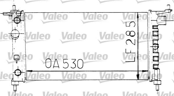 Radiator, racire motor VALEO 731178