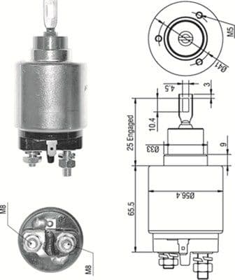 Solenoid, electromotor MAGNETI MARELLI 940113050273
