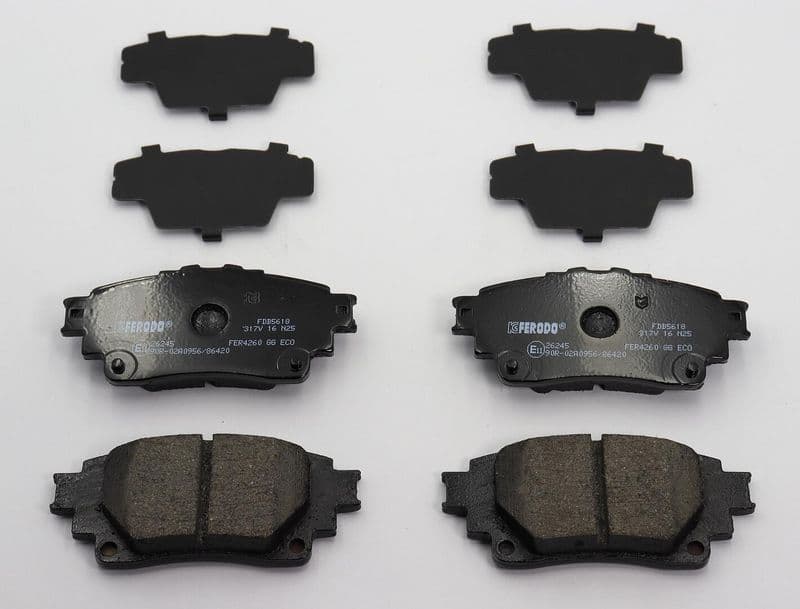 set placute frana,frana disc FERODO PREMIER ECO FRICTION FDB5618