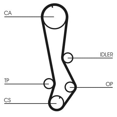 Curea de distributie CONTINENTAL CTAM CT876