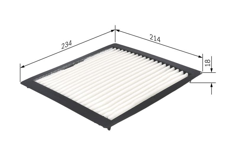 Filtru, aer habitaclu BOSCH 1 987 432 263