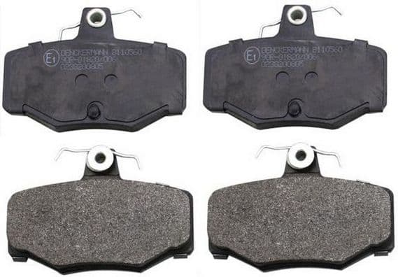 set placute frana,frana disc DENCKERMANN B110560