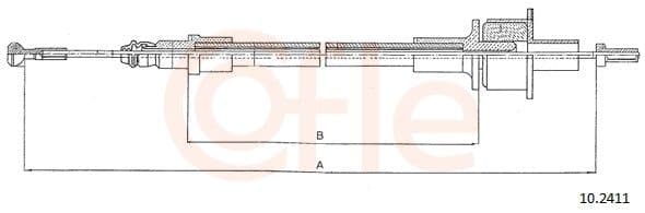 Cablu ambreiaj COFLE 10.2411