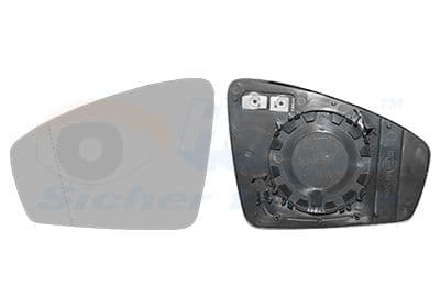 Sticla oglinda, oglinda retrovizoare exterioara VAN WEZEL * HAGUS * 5747837