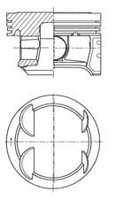 Piston KOLBENSCHMIDT 41006600