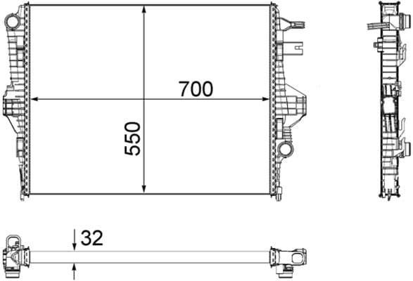 Radiator, racire motor MAHLE BEHR *** PREMIUM LINE *** CR 1183 000P