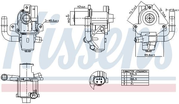 Supapa EGR NISSENS 98264