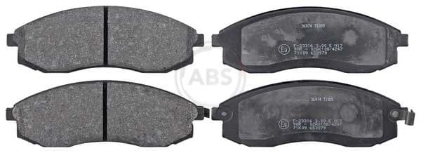 set placute frana,frana disc ABS 36974
