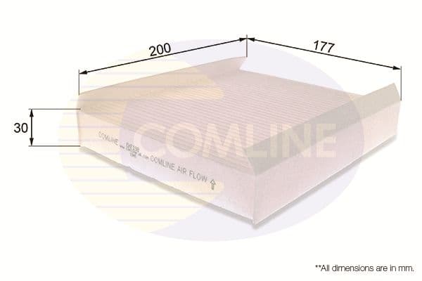 Filtru, aer habitaclu COMLINE EKF198
