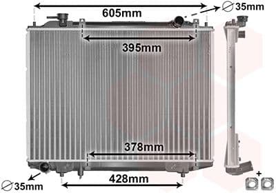 Radiator, racire motor VAN WEZEL 27002171
