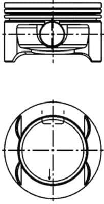 Piston KOLBENSCHMIDT 40384610