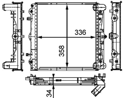 Radiator, racire motor MAHLE BEHR *** PREMIUM LINE *** CR 383 000P