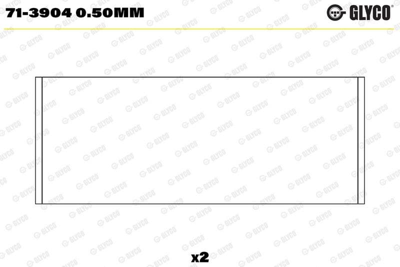 Cuzinet bielă GLYCO 71-3904 0.50mm