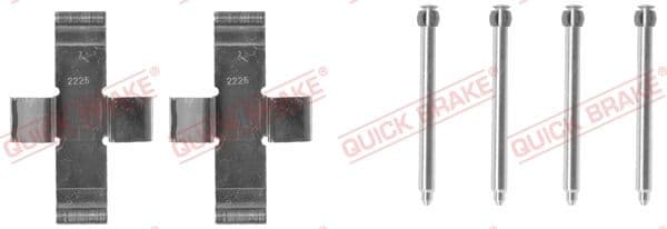 Set accesorii, placute frana QUICK BRAKE 109-0916