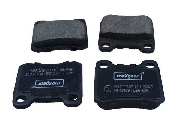 set placute frana,frana disc MAXGEAR 19-0403