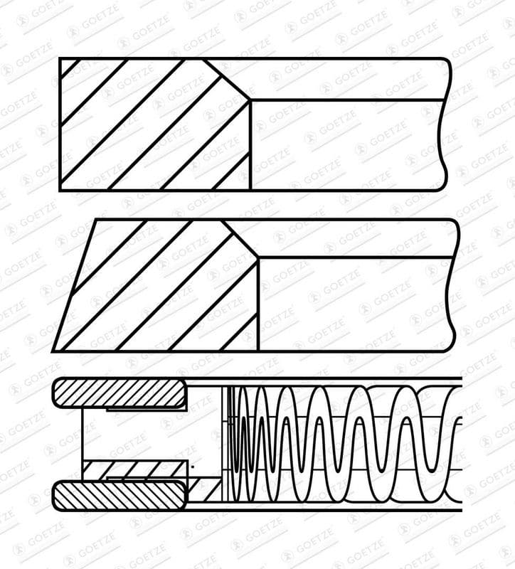 Set segmenti piston GOETZE ENGINE 08-962600-00