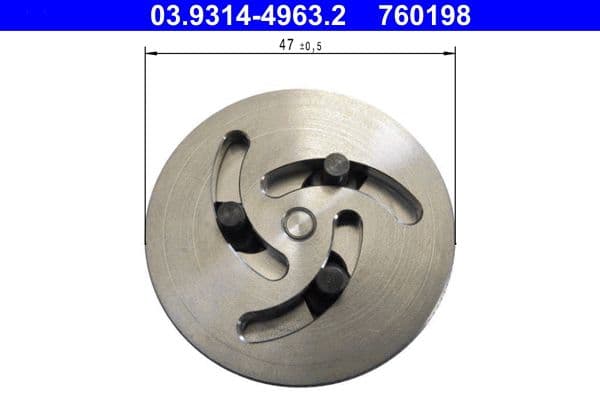 Adaptor, dispozitiv de resetare piston etrier ATE 03.9314-4963.2