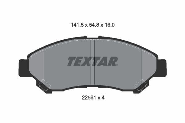 set placute frana,frana disc TEXTAR 2256101