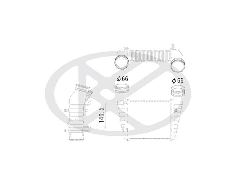 Intercooler, compresor KOYORAD IA450175
