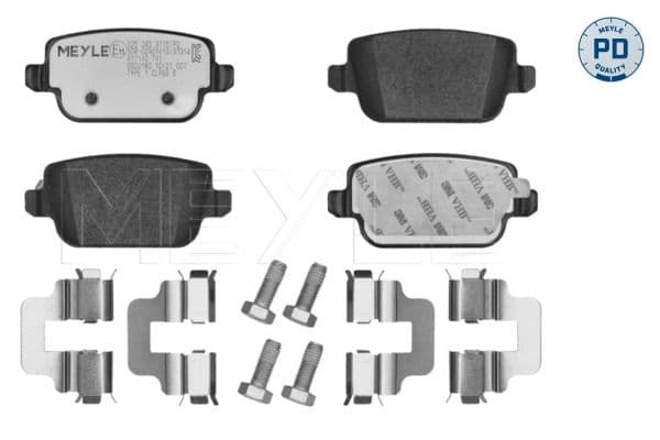 set placute frana,frana disc MEYLE 025 245 3715/PD