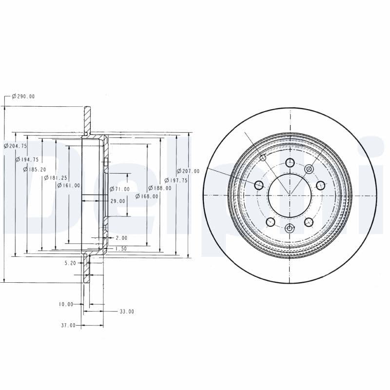 Disc frana DELPHI BG2573