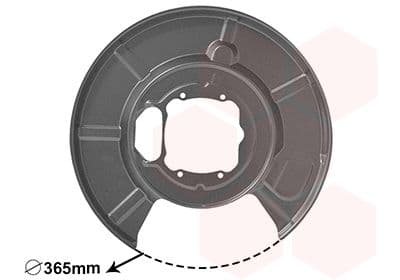 protectie stropire,disc frana VAN WEZEL 0655374