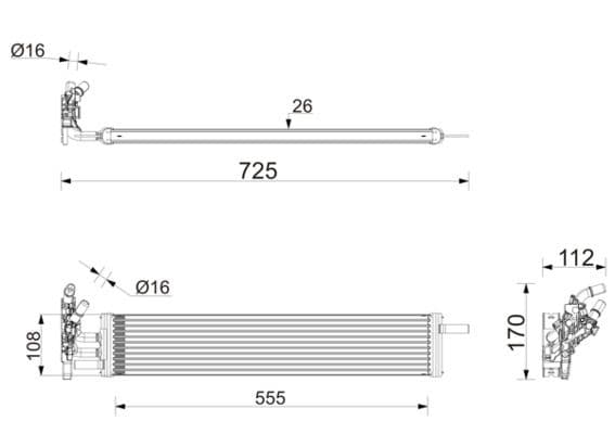 Radiator racire ulei, cutie de viteze automata MAHLE CLC 473 000P