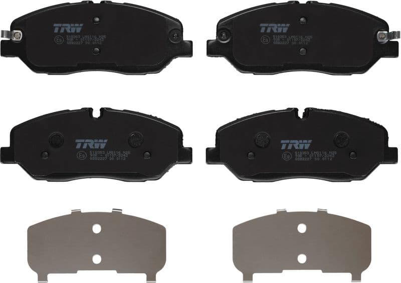 set placute frana,frana disc TRW GDB2227