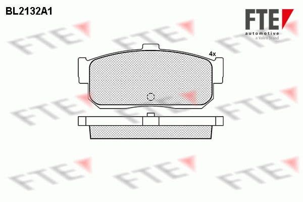 set placute frana,frana disc FTE 9010682