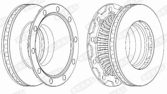 Disc frana BERAL BCR252A