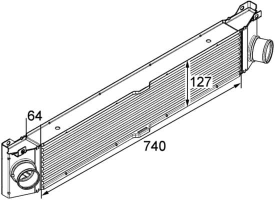 Intercooler, compresor MAHLE BEHR *** PREMIUM LINE *** CI 158 000P